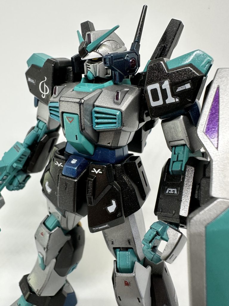 [初音ミクイメージカラー] ガンダムMK-Ⅱ–2枚目/制作者：カミナXLS