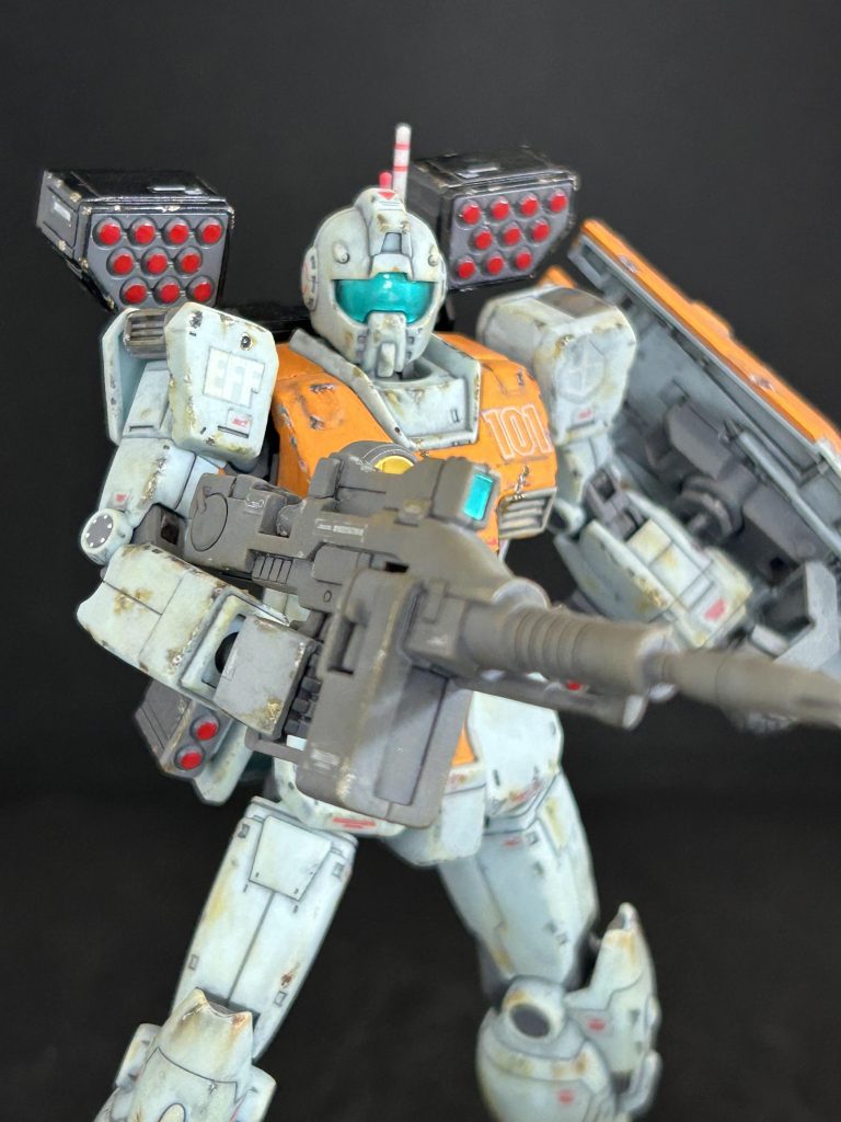 ディティール改修は何もせず、後頭部にアンテナを足してみたのみです。