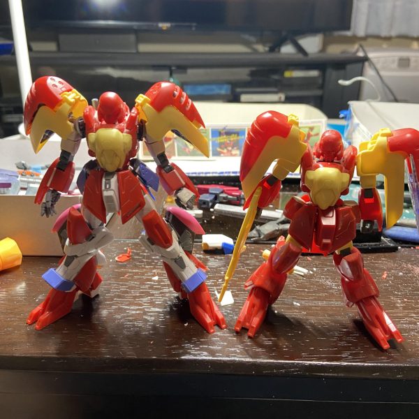 だいぶカタチになってきたのでそろそろ仕上げしようかと思います。カラーリングパターンが悩ましいです。まだ決まってないです(zaku-kao4)（4枚目）