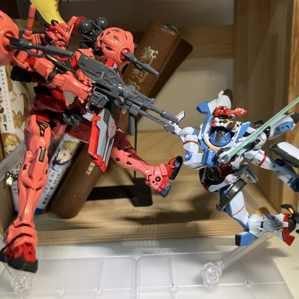 ジークアクスVS赤いガンダムショット2回目