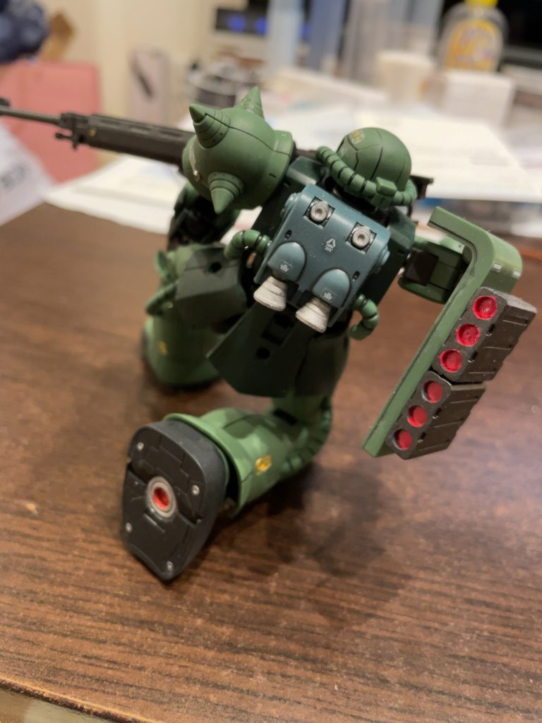 一応、部分塗装してますが、この頃は仕上げが酷い。最後は、つや消しをしています！