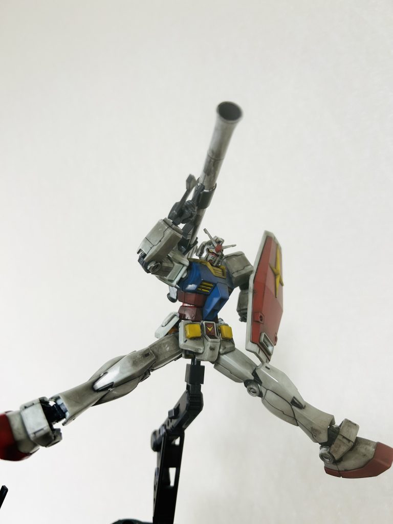 この写真の段階でウェザリングに初挑戦しました。バズーカを構えるポーズめちゃくちゃ好きなんです....