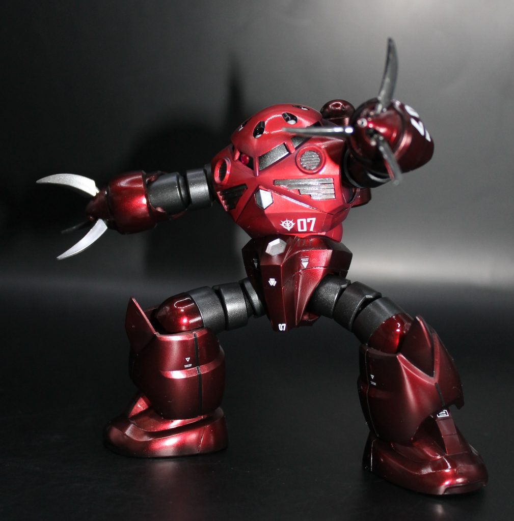 というわけでHGUCシャア専用ズゴックでした。安い！組みやすい！塗装もやりやすい！良いキットですね本当、何体でも作れる気がします。次作るなら迷彩にしてウェザリングで仕上げたいですね。また暑い時期が来たら作ることにします。それではご観覧ありがとうございました。