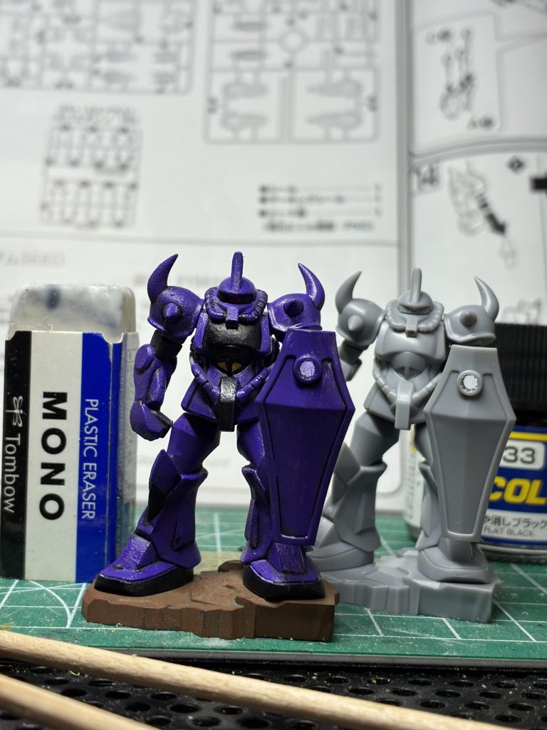 紫グフもなかなかかっこいいよね。