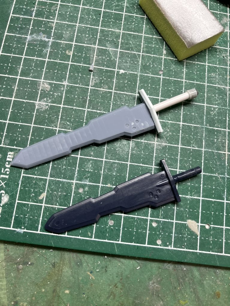 ドーバーソードはモデリングして3Dプリンターで印刷しました。