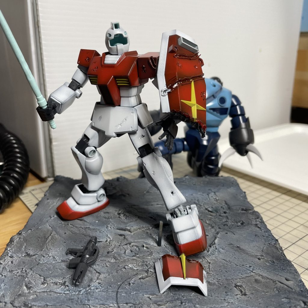 ジャブローで量産型ズゴック散る–4枚目/制作者：ogagaga