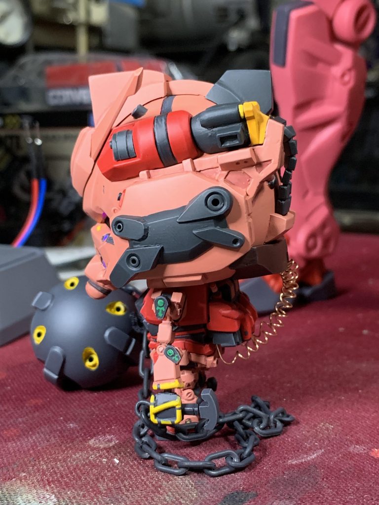 バックパック電源のときはカールコードで接続しています。