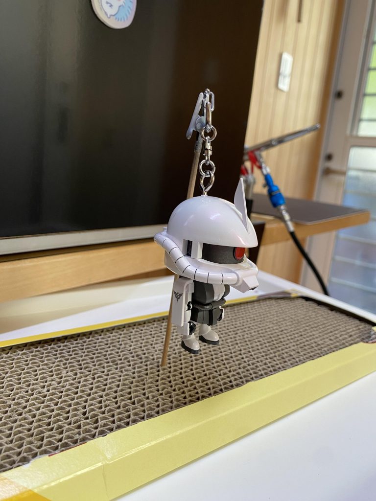 シャアザクくん　娘の保育園バックのキーホルダー–4枚目/制作者：きなやん