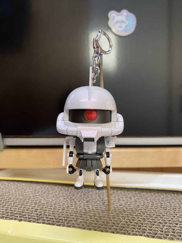 シャアザクくん　娘の保育園バックのキーホルダー–2枚目/制作者：きなやん