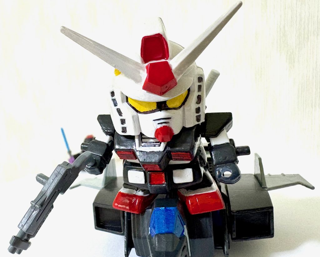 ガンダムとGスカイイージーが超スピードでドムとすれ違った。