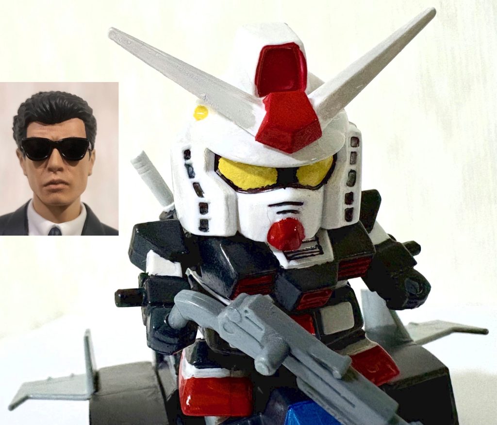 ガイアのドムは爆発四散した。タカの黒いガンダムはショットガンをしっかりと握りしめていた。