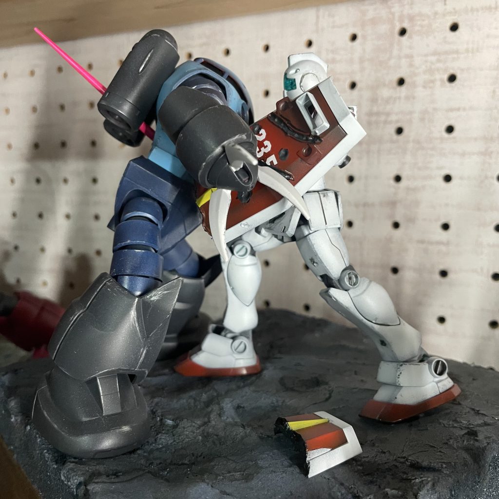 ジャブローで量産型ズゴック散る–2枚目/制作者：ogagaga