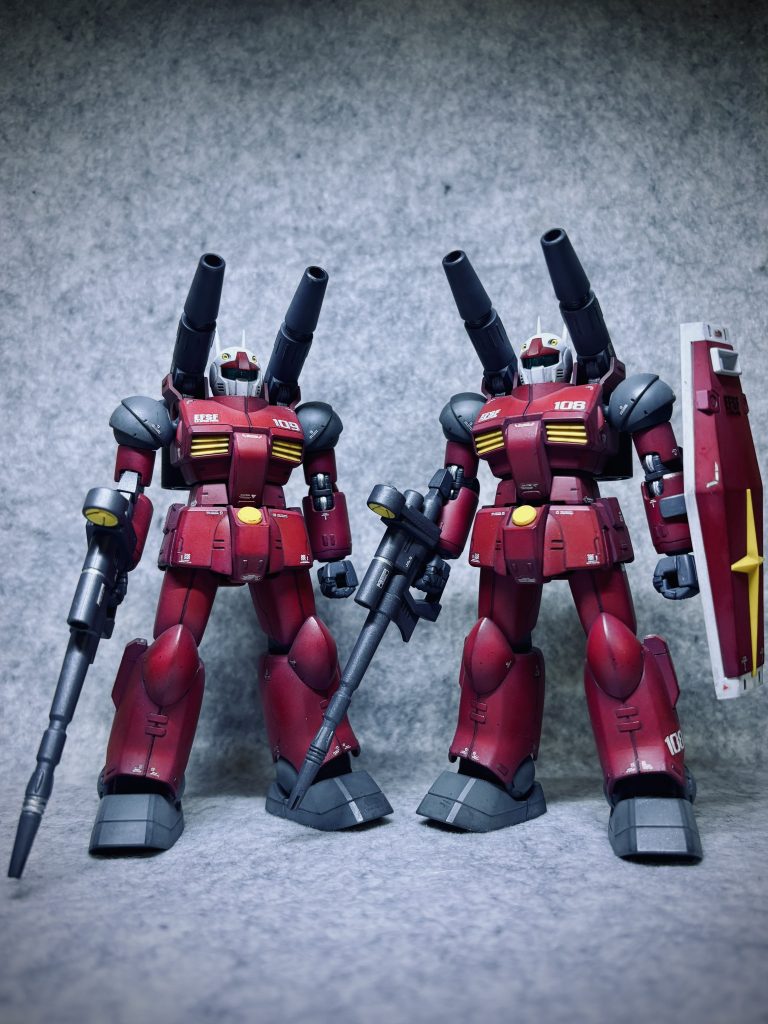 もちろん108カイ機と109ハヤト機で❣️108はガンダムシールドを装備✨