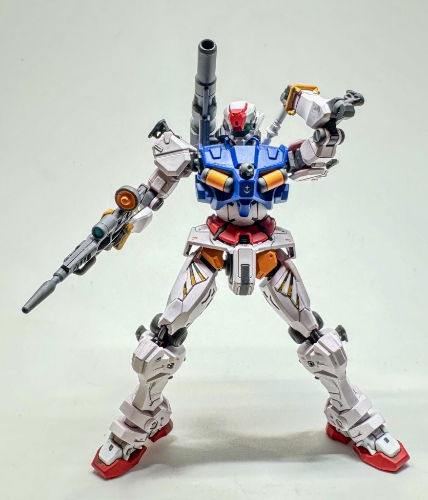 ハードポイント？のパイプディテール部を開口したくらいしか加工してません。