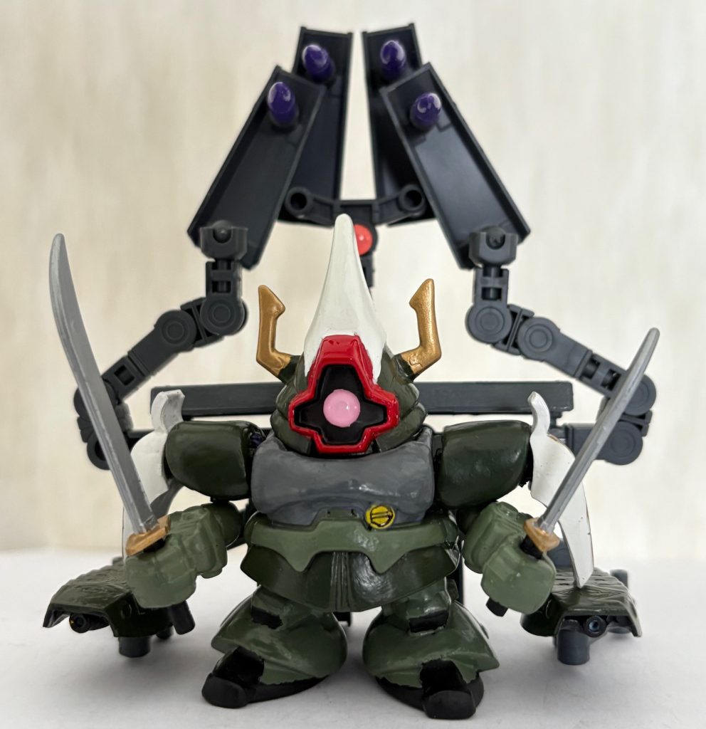 オマケのオマケ。実はキケロガ、武者怒武の状態でも普通に付ける事ができる。SD戦国伝にならって「鬼怪炉牙（きけろが）」と当て字を付けてみるかな。