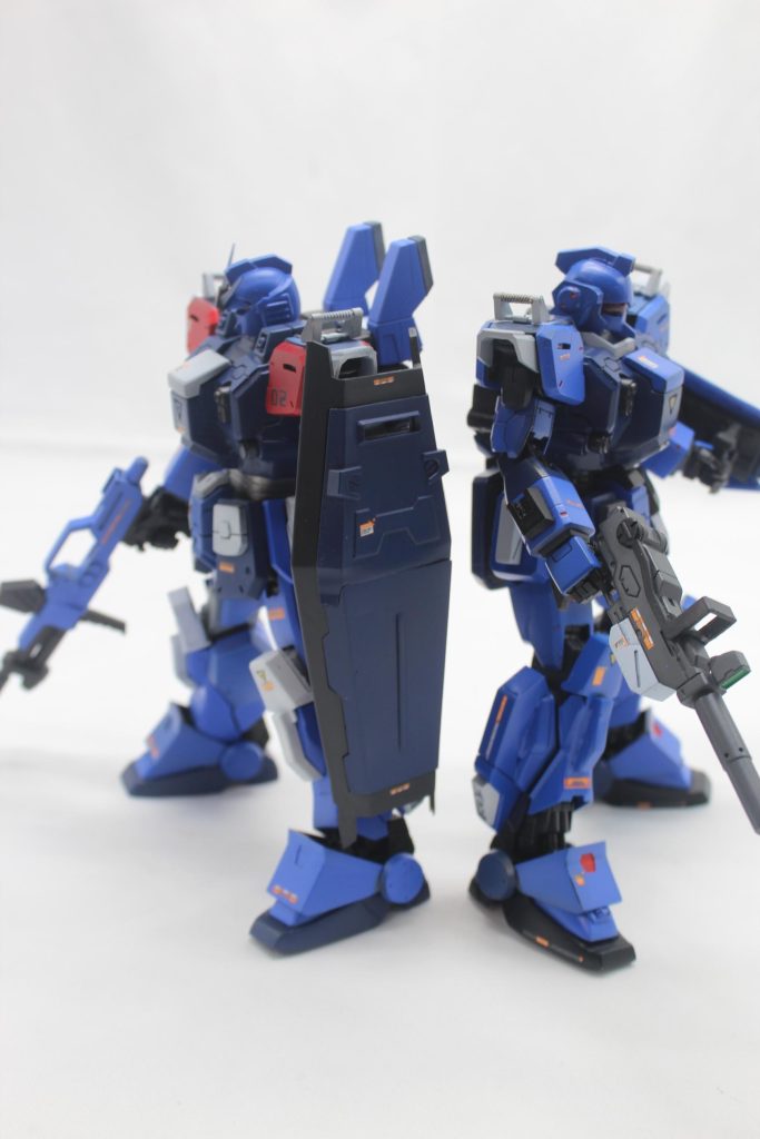 1号機と。懐かしい気持ちで作りました。戦慄のブルーようやったなあ、昔。