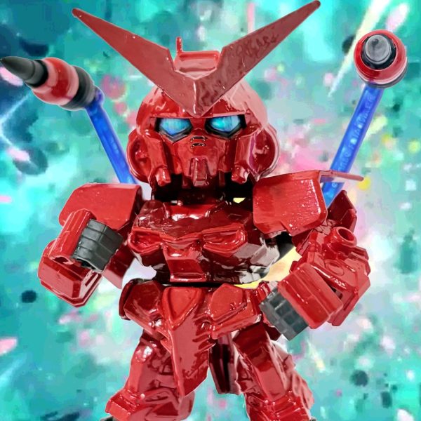 向こう側の向こう側の世界からやってきた赤いガンダム。