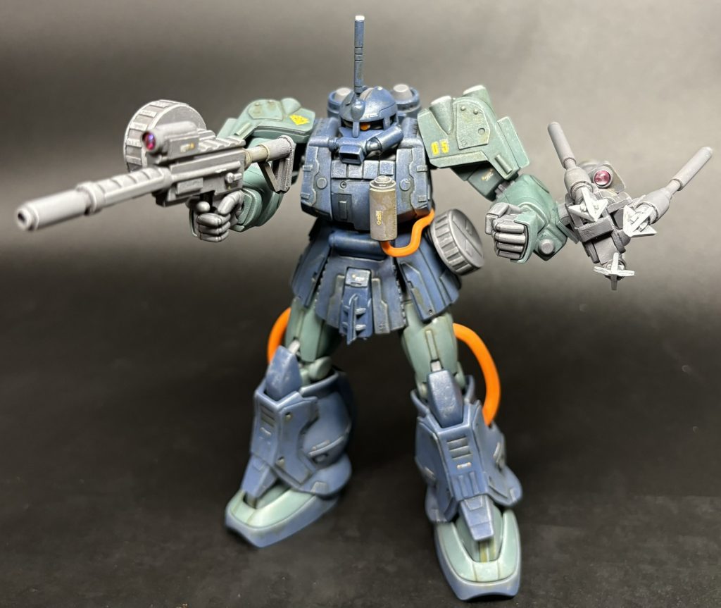 陸戦時 水中銃アタッチメントを外して、潜水ユニット、機雷散布ユニットもパージ