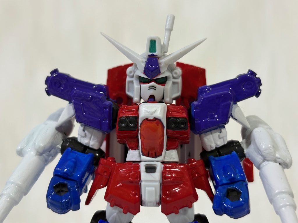 作品名：ブライト専用ガンダムとスタースクリーム。<p>ガンダムとスタースクリーム。同じトリコロールカラーでもこんなに違うのか。 More Than Meets The Eye!</p>