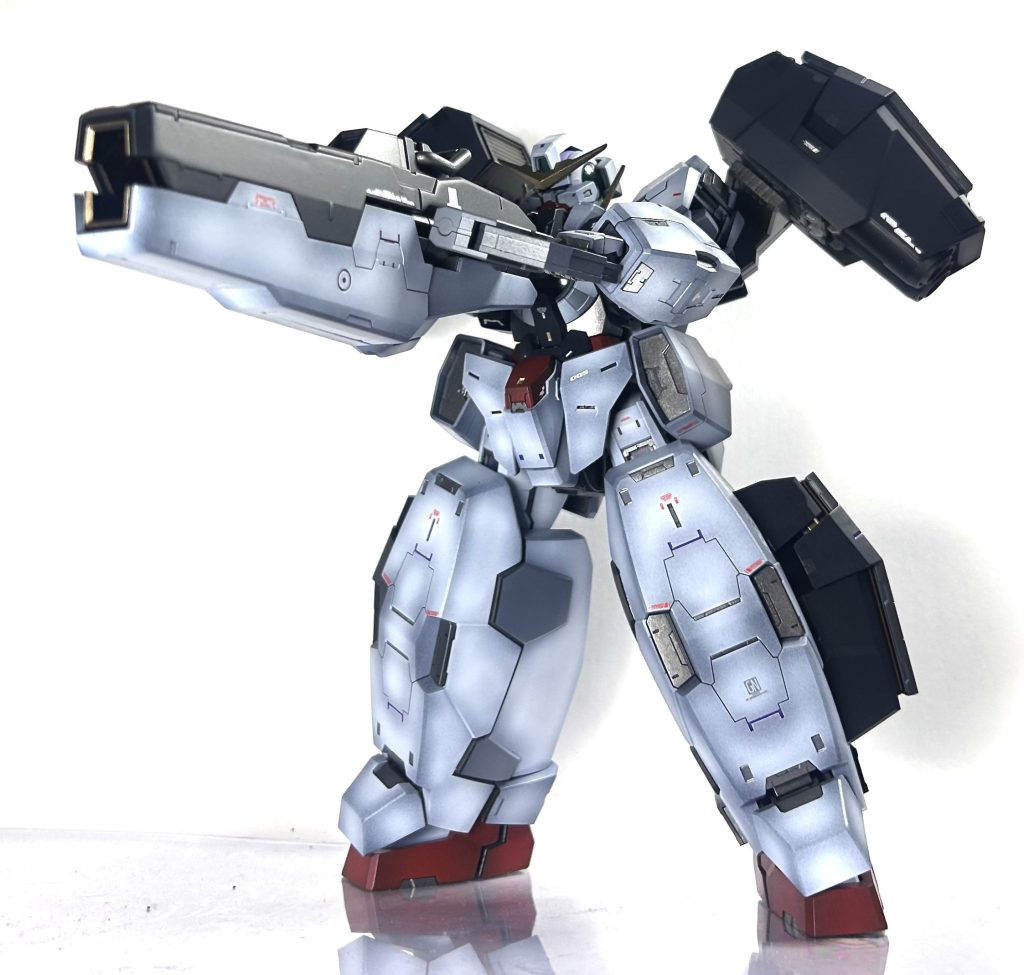 ヴァーチェといえばこれ!最高です✨各ハッチを解放しGNフィールドをGNバズーカの両手持ちもスムーズに決まります。