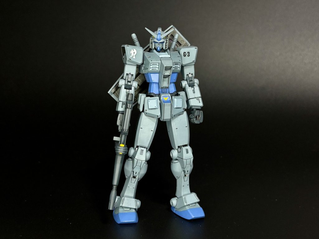 【2025年7月5日追記】背景紙使って再撮影しました。個人的にはやっぱりG-3はこのカラーリングが正義と信じて疑っていません。我ながら3日でよく作ったもんだと感心します。