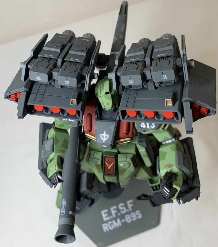 台座には所属軍と型番をデカールで貼りました。最後に、、、制作期間は約1ヶ月半です。何年も前からガンプラやミリタリー模型での製作やヤフオクでの販売をしておりました。これからも何卒よろしくおねがいします。