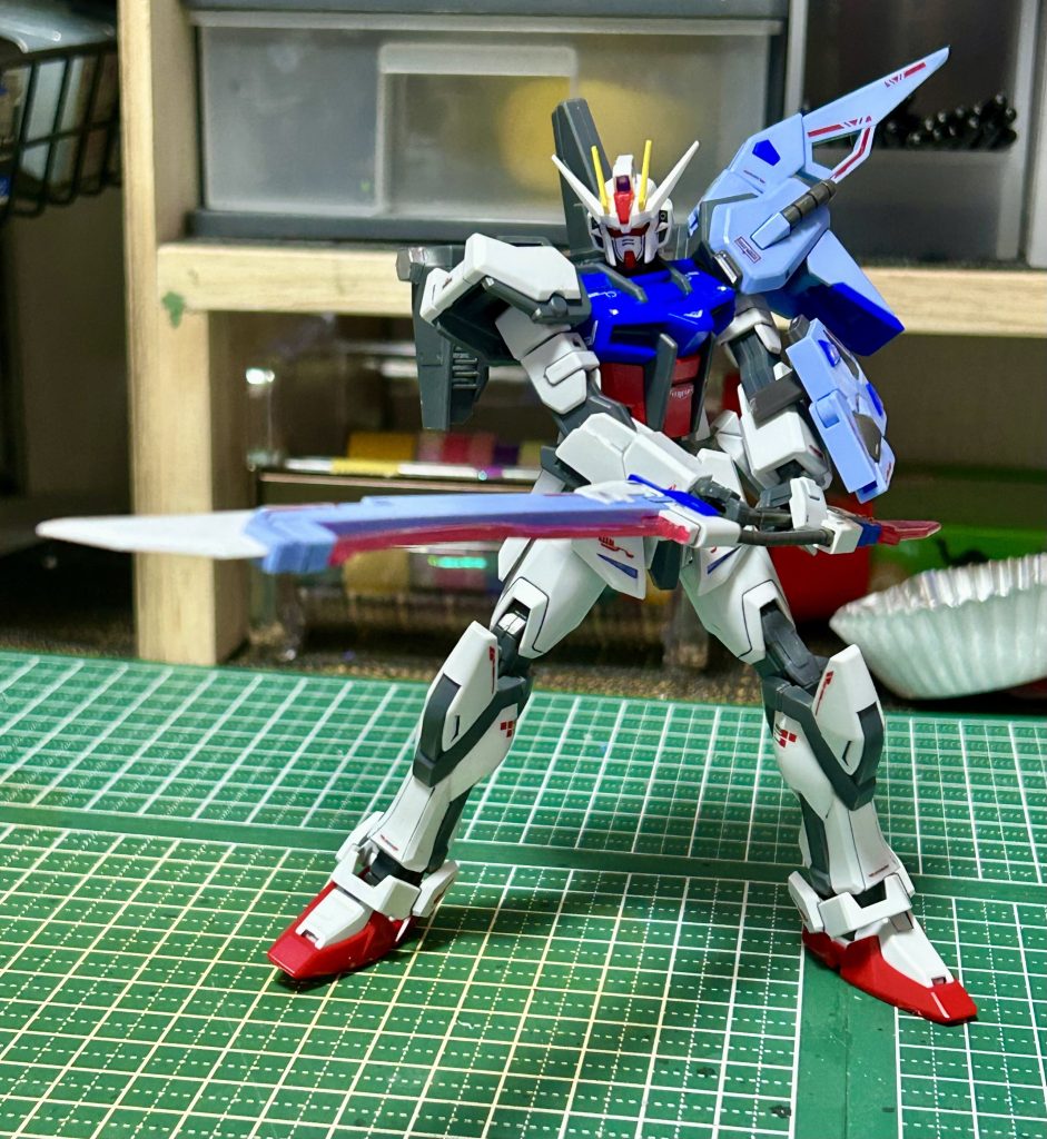 折角なのでソードストライクでのポージングもパシャリ✧p📷qω•´*)