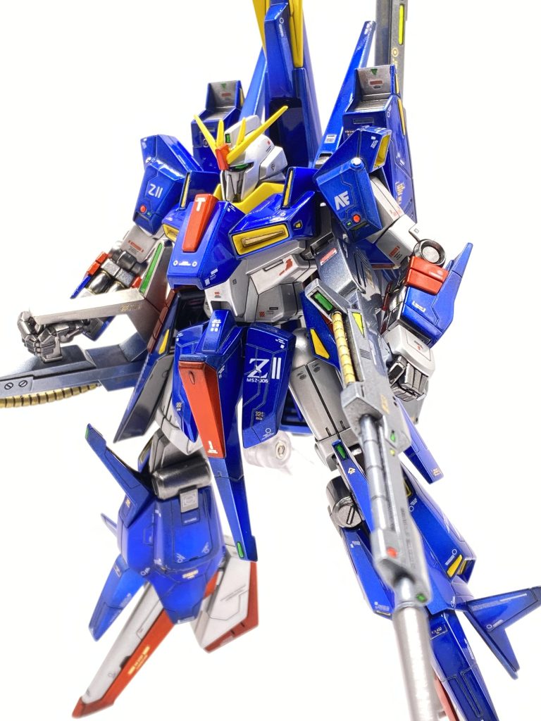 クリアのブルーはガイヤのプレミアム。サッと吹いただけなのに凄い発色力、流石高いだけありますね😅