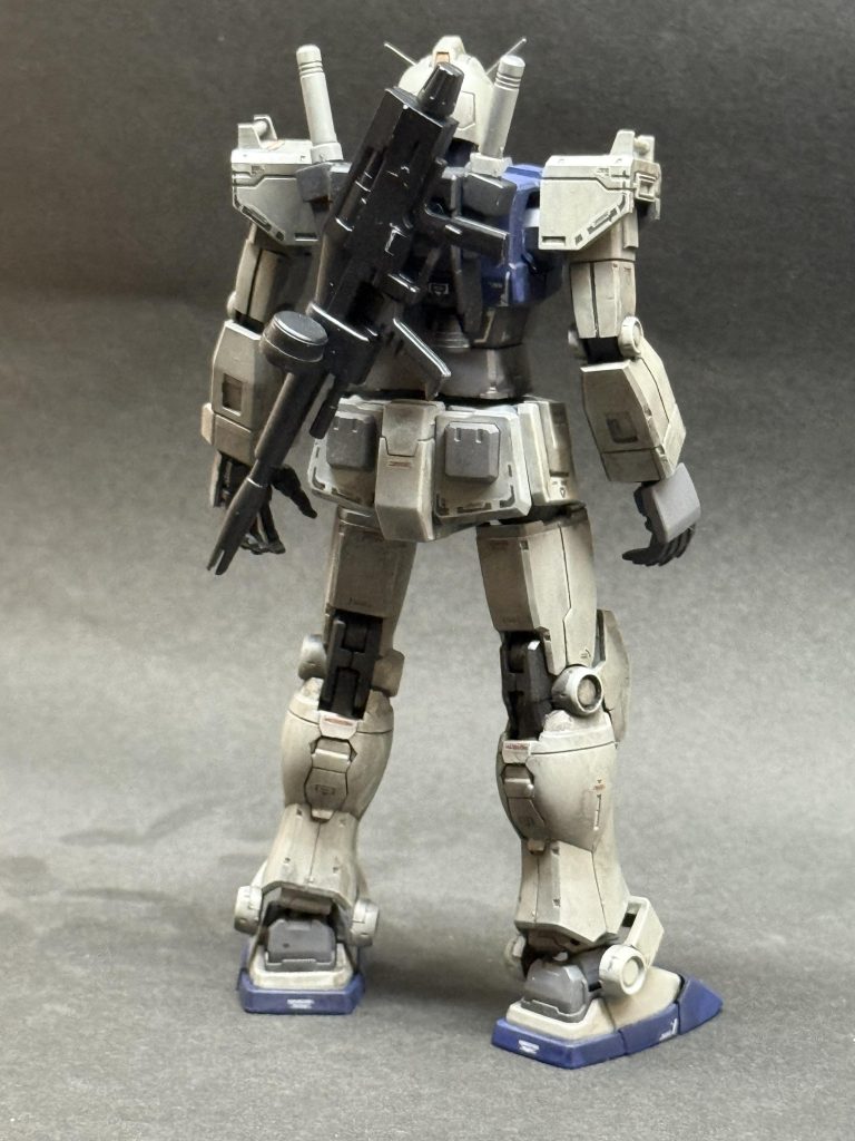 なのでライフルもぺたっと