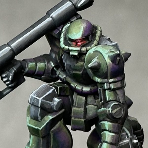 ガンダムアッセンブル ザクⅡ 筆塗り塗装