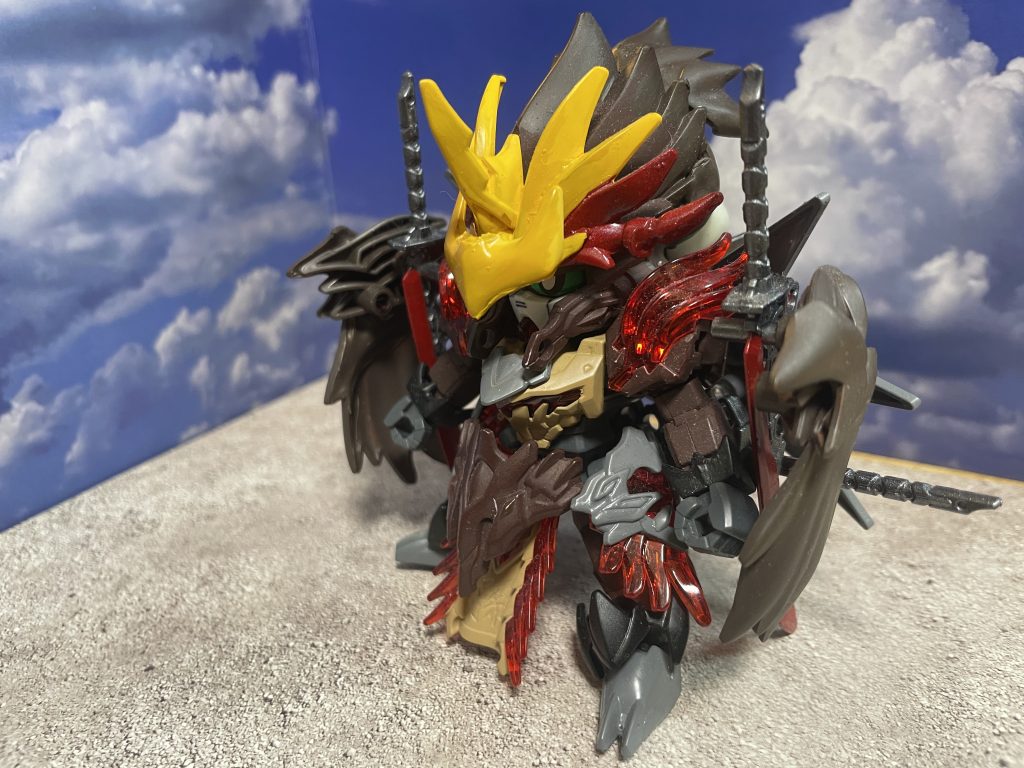 横から！立髪がクロークみたいになるとよかったなーと後から…