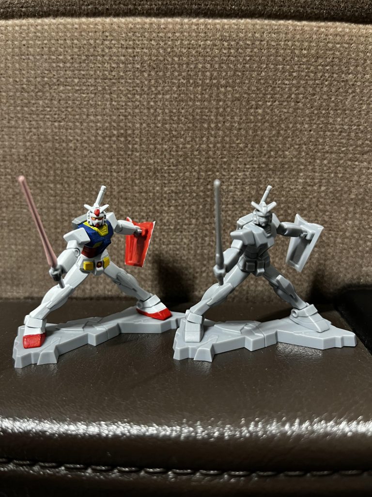 塗装済みと未塗装やはり塗装すると全然違いますね！最近細かい作業は見えなくなってきて厳しくなってきました笑