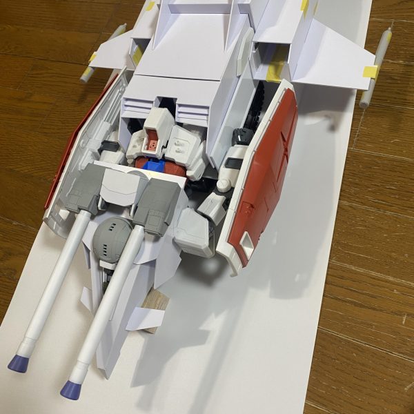1/48メガサイズガンダムに装着するGアーマーの作成と、ラジコン化を行ってます。現在進捗60%位！応援宜しくお願いします🙇（5枚目）