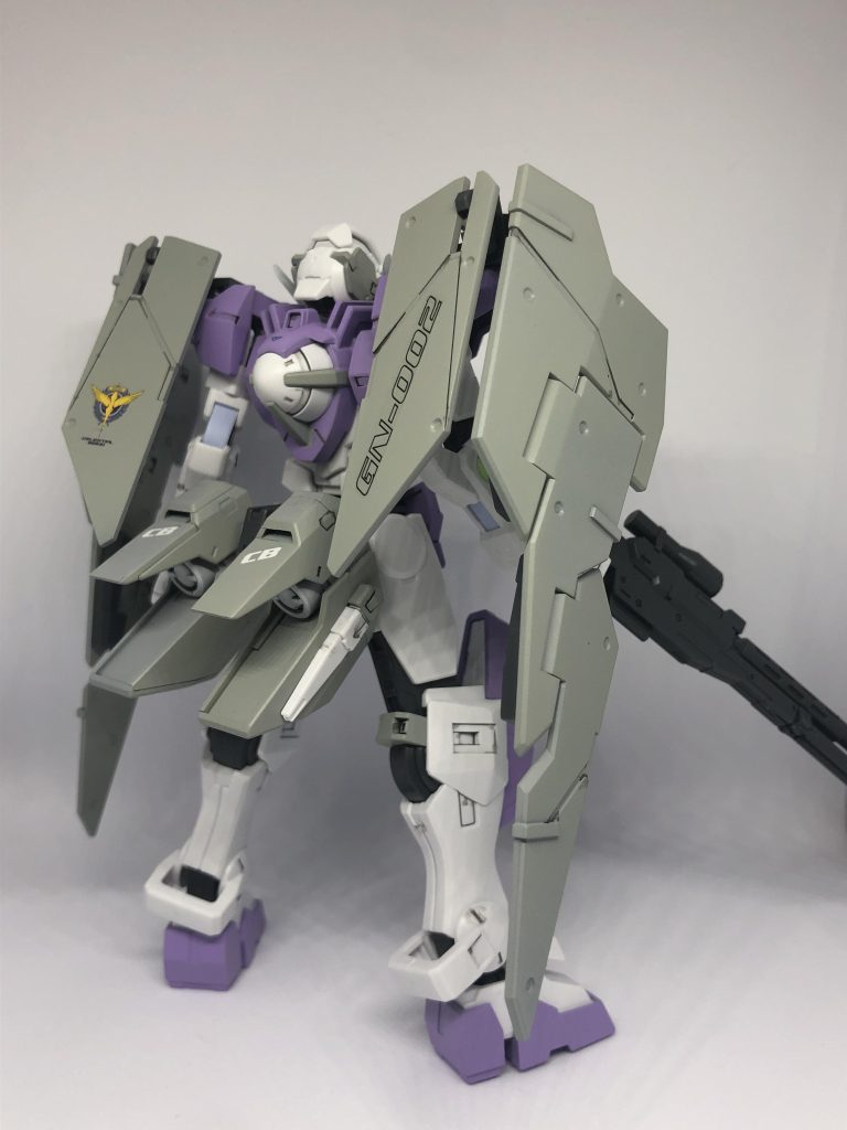 リアビュー。デカールはガンダムデカールを使用。
