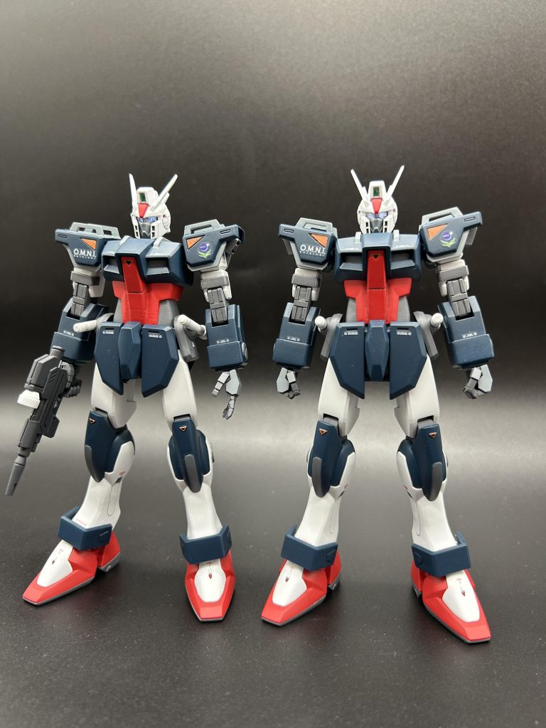 首、腹部、脛の延長をしてますバイザーはラピーテープにクリアレジンを盛ってます関節はそれっぽくディテールアップイーゲルシュテルンと対人機関砲は真鍮パイプを埋め込んでます