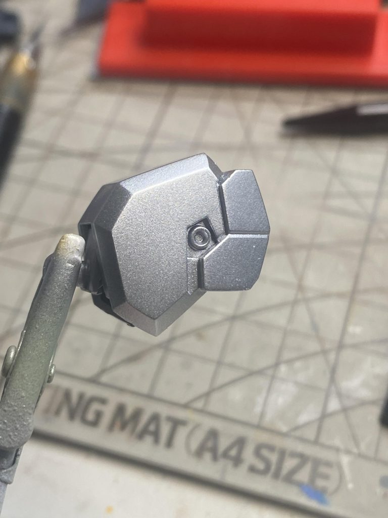 それに銀を吹いたら、もうそれだけで綺麗な下地が簡単に作れました。