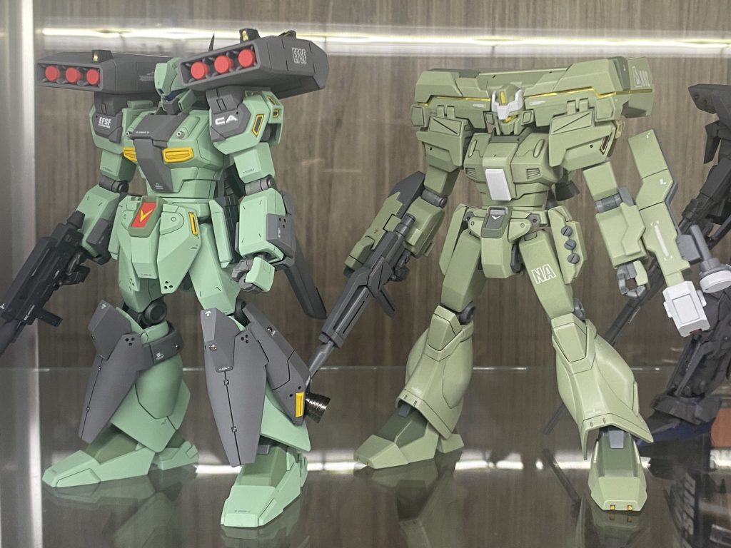 山梨県のフジサンホビービレッジにて、ガンダムUC合わせの展示に参加中です。スタークジェガンは他の常連さんの作品です。