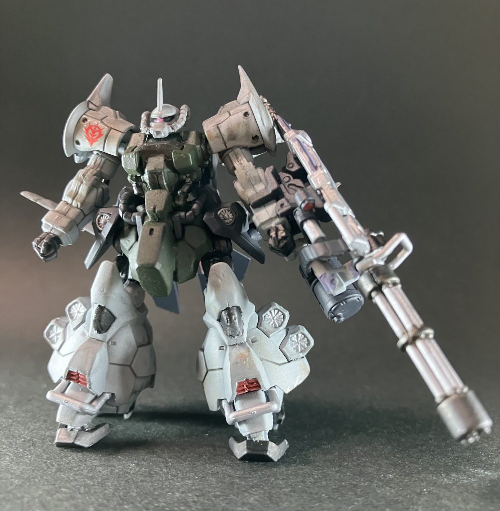 汚しは墨入れの拭き取りがてらの横着汚しで。