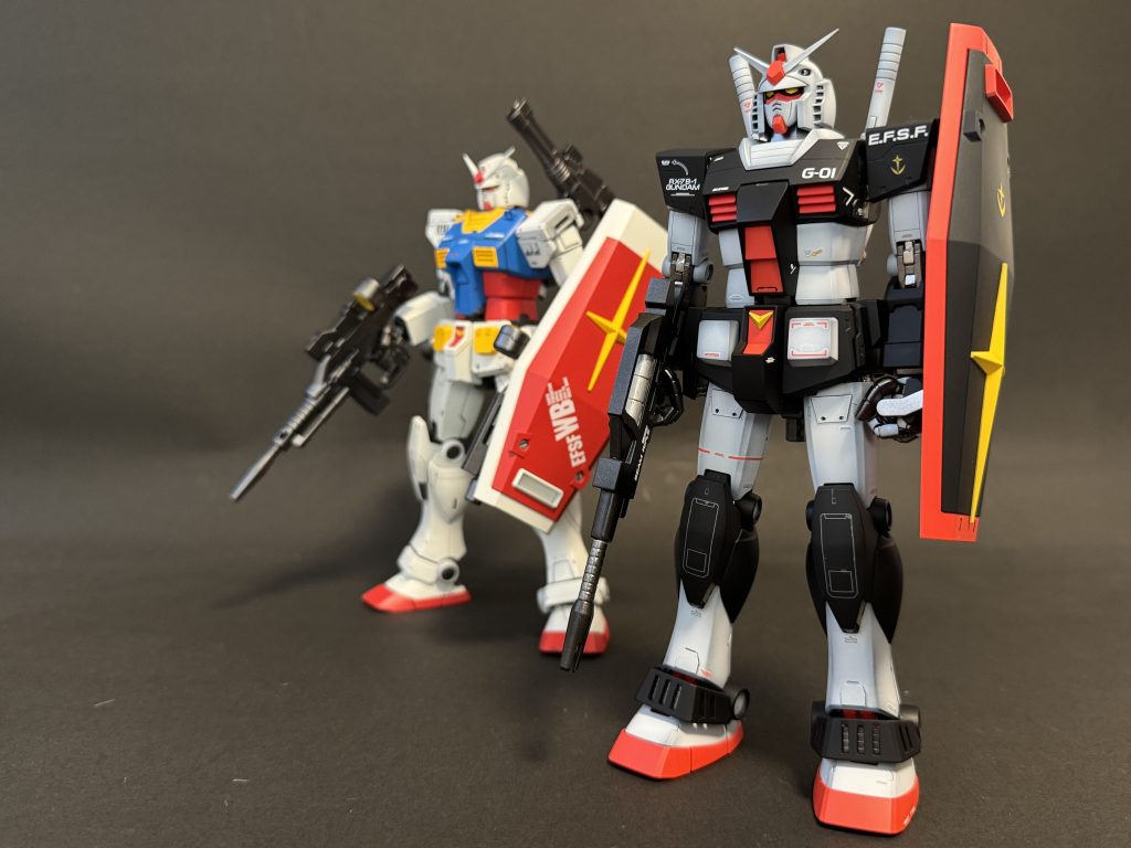 Verが違うけどRX78を並べて見ました。近いうちにG-3も組みたいぜー