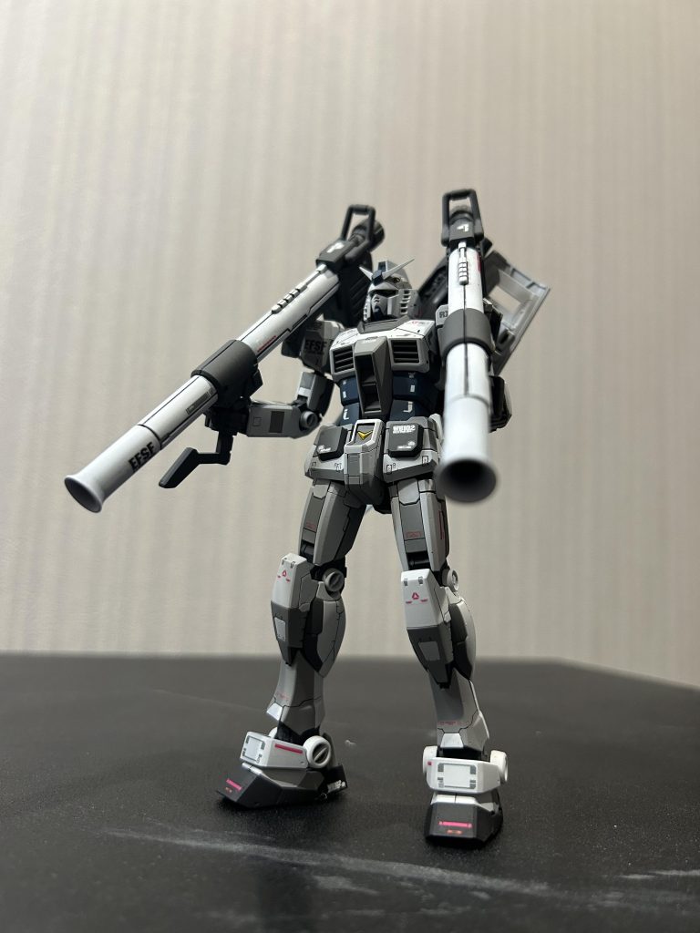 いっぱい余ってるハイパーバズーカなのに全く同じサイズとなると中々揃わず…Gフレームの武器セットがサイズぴったり2丁セットだったので採用