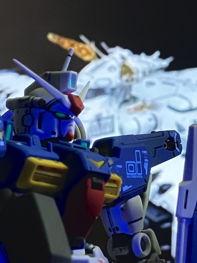 アルビオンを背景にパチリ！