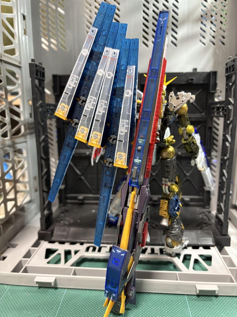 ＲＧ　νガンダム　ロングレンジフィンファンネル装備　クリア–7枚目/制作者：ichamun