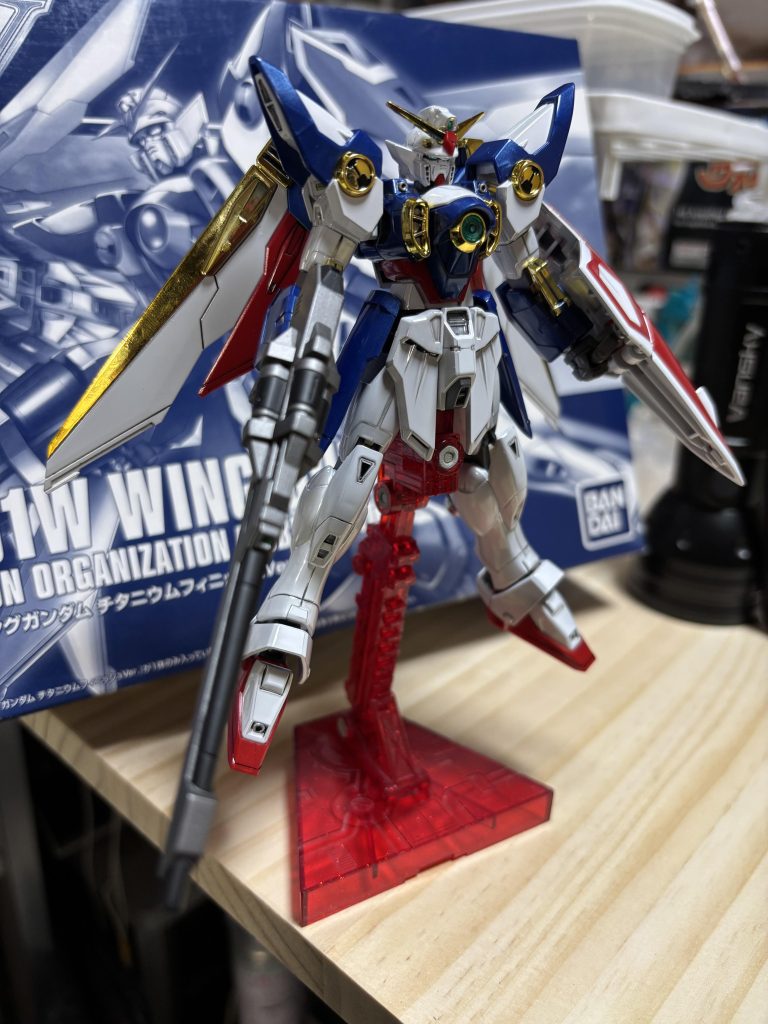 2014年の東京であったイベントで購入し、約10年熟成させたキットですwww😂チタニウムフィニッシュのランナーが欲しくて急遽組み立てました。