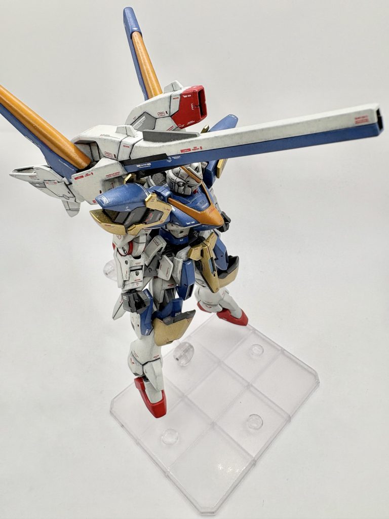 バスターパーツが大きいので、小型MSながらも迫力がすごく、キットの出来はかなり満足です。