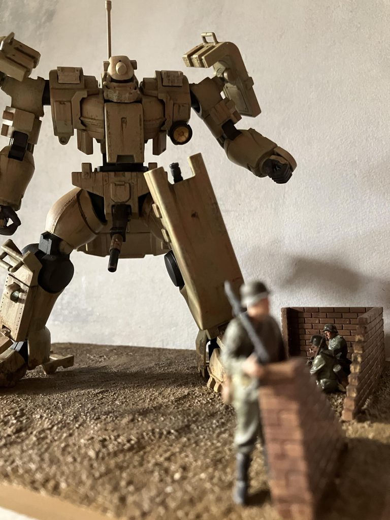 小休止中の部隊のシーンをジオラマにしてみました