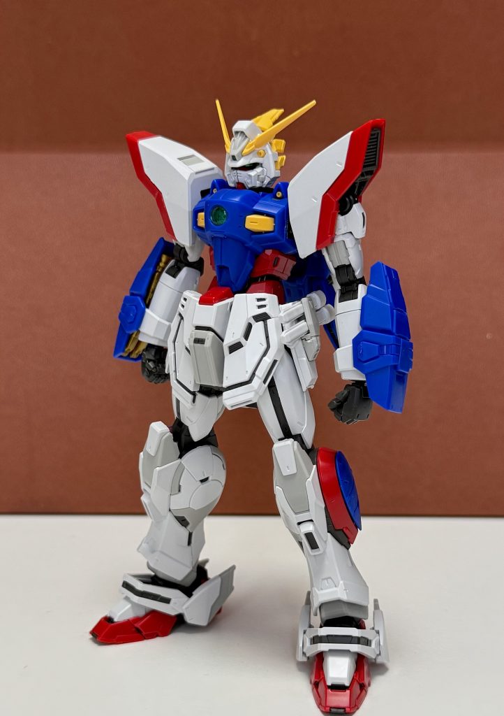 作品名：RG シャイニングガンダム<p>帰省時に素組みしました。 良く出来てますね。</p>