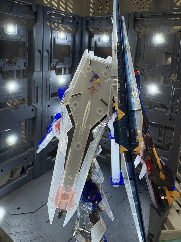 ＲＧ　νガンダム　ロングレンジフィンファンネル装備　クリア–7枚目/制作者：ichamun