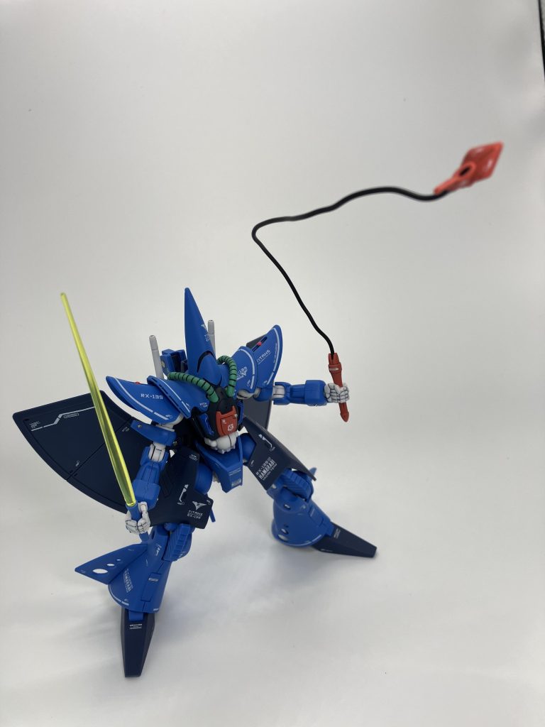 ですが、海ヘビパーツを折ってしまい、接続はネオジム磁石で上手くいったと思いきや、リード線の重みで基部から回転する始末😮💨相互フレ様に教えてもらいましたが、ガンプラは奥が深いなぁ😑