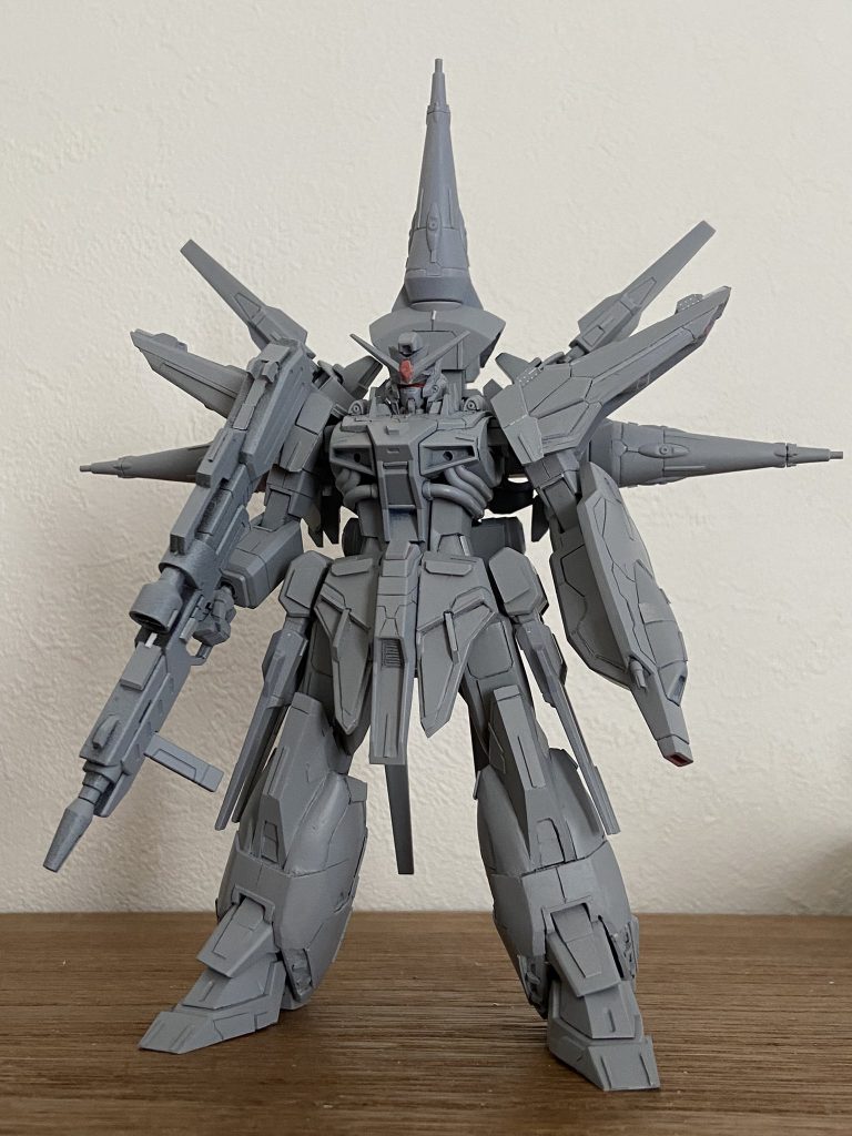 サフを吹いた状態です。