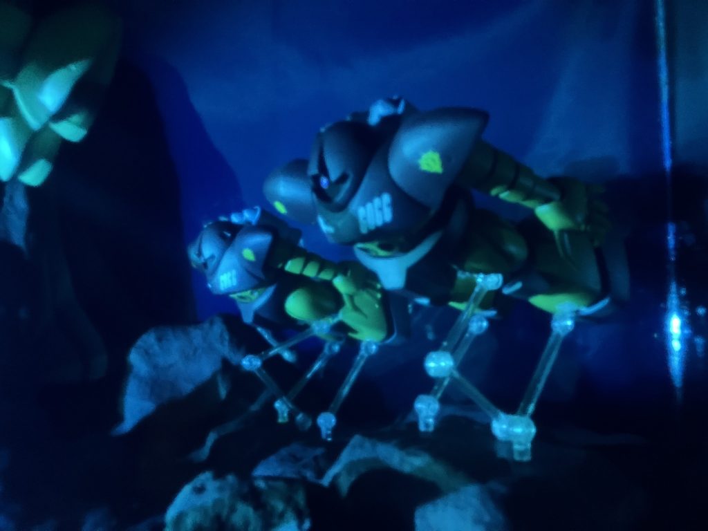 水中ジオラマ（HGUCゾック＆ゴッグ）–4枚目/制作者：いぬわし